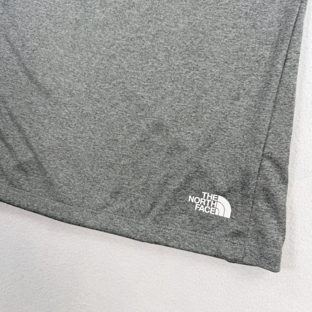 The North Face Women Breeze Flashdry Shirt Size XL Grey Heather Short Sleeve NEW - Picture 7 of 9